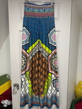 Colorful Geometric Printed Palazzo Pants